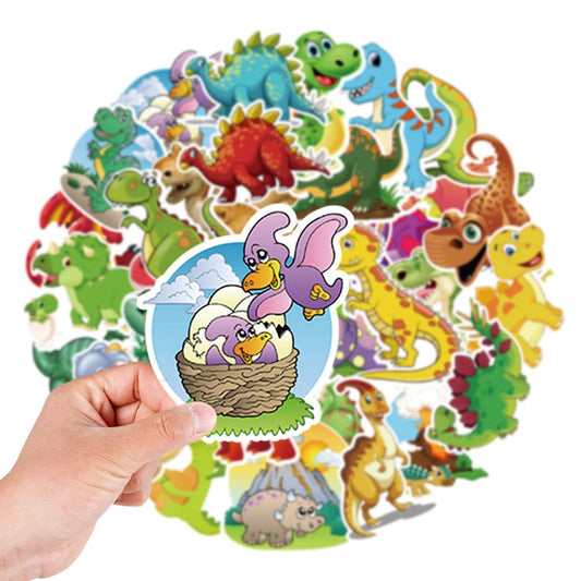 50PCS DIY Waterproof Stickers - Dinosaurs