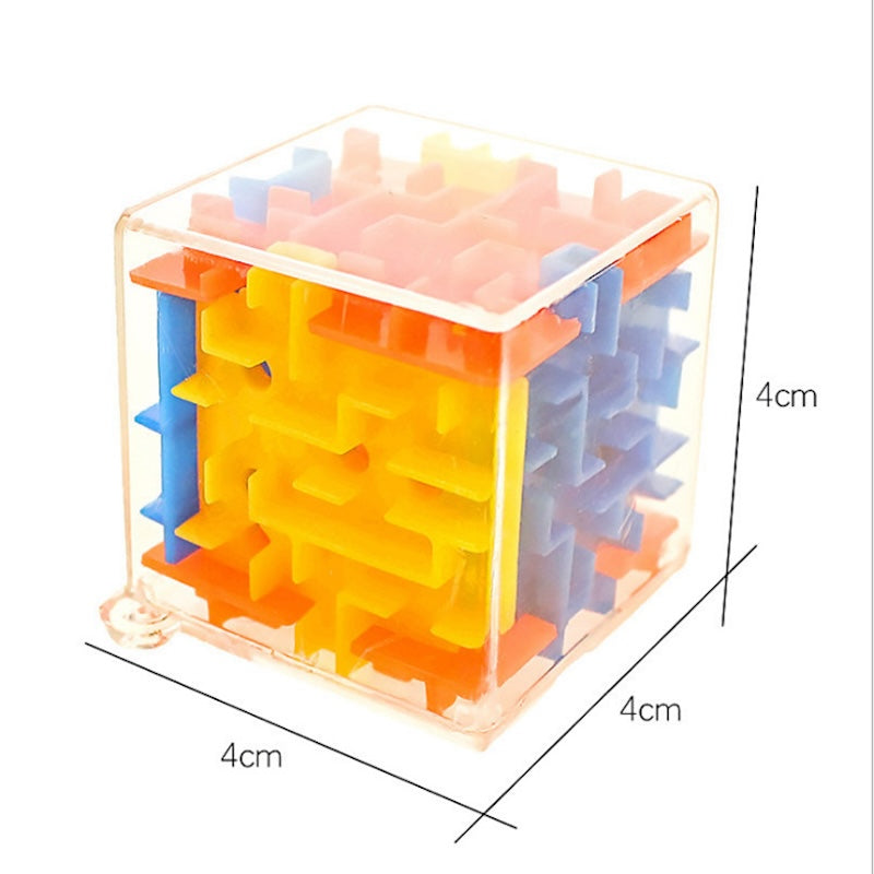 3D Cube Maze Bead Puzzle