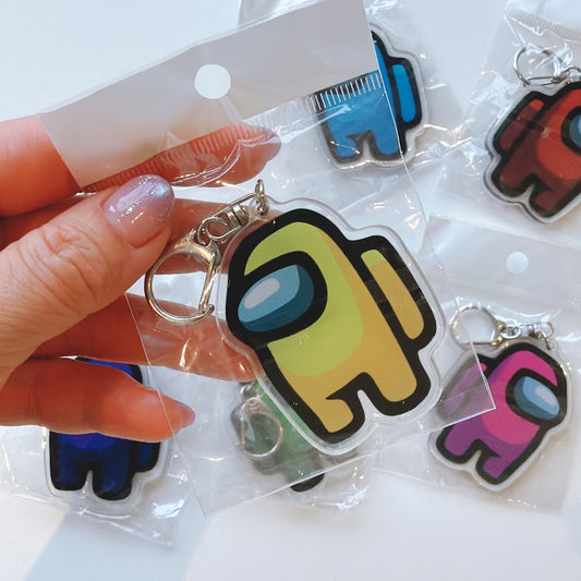 Cartoon Acrylic Keychain Charm