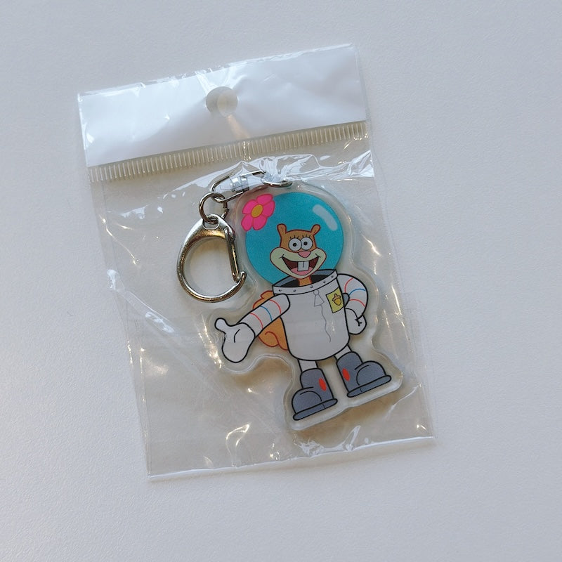 Cartoon Acrylic Keychain Charm
