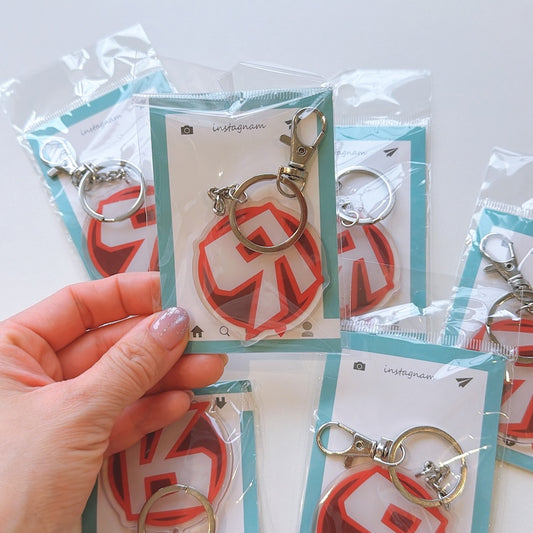 Cartoon Acrylic Keychain Charm