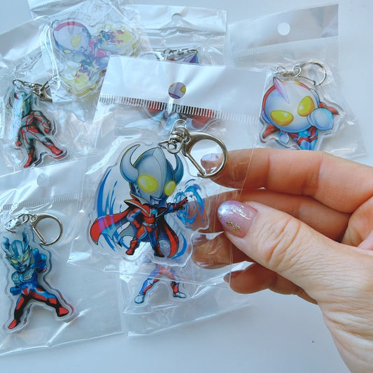 Cartoon Acrylic Keychain Charm