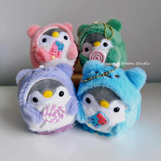 Cute Penguin Plush Keychain Charms