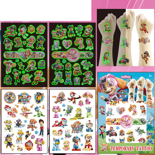 Kids Temporary Tattoos 4 Sheets Gift Set