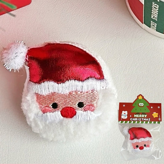 Christmas Plush Brooch Set – Soft & Festive Holiday Pins