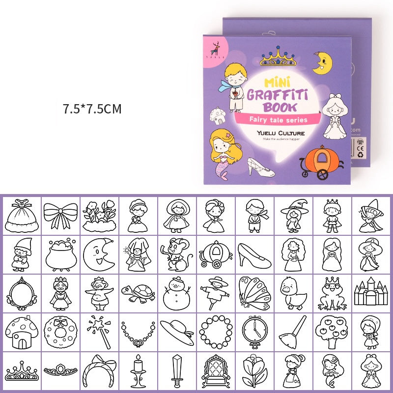 Mini Portable Doodle Coloring Memo Pad