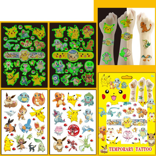 Kids Temporary Tattoos 4 Sheets Gift Set