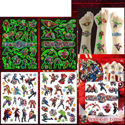 Kids Temporary Tattoos 4 Sheets Gift Set