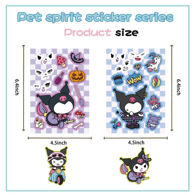 Make-a-Face DIY Sticker Set – 8 Sheets