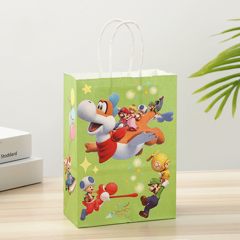 Cartoon Paper Gift Bag with Handle