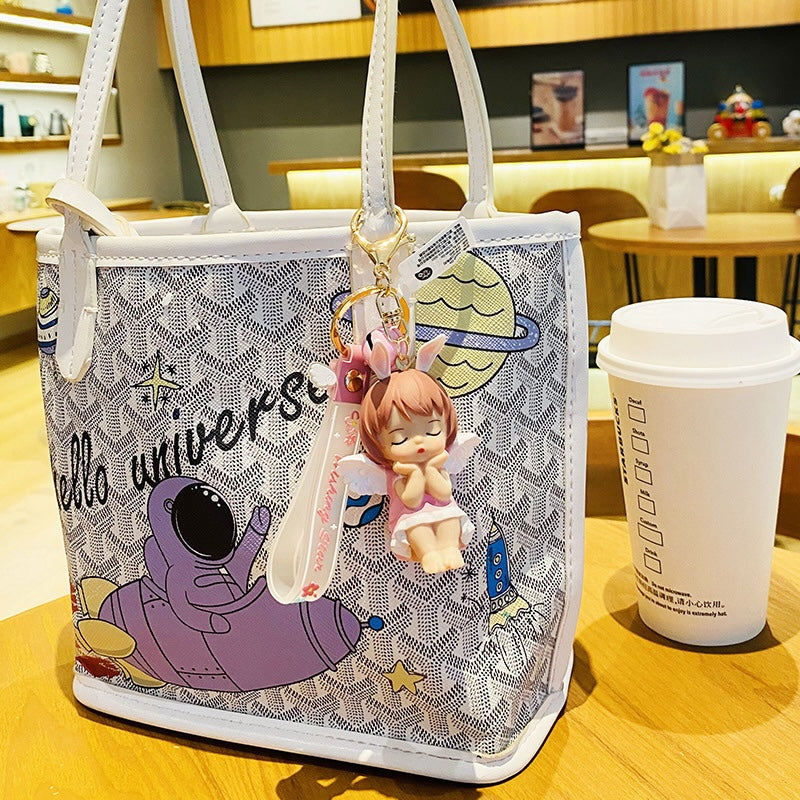 Annie Baby Angel Bell Keychain