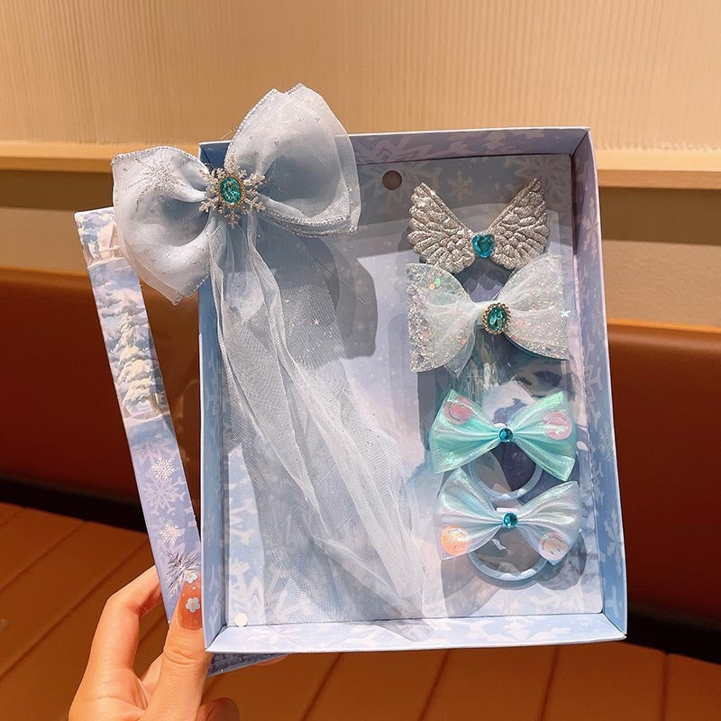 Snow Princess Crown Hair Set Gift Box