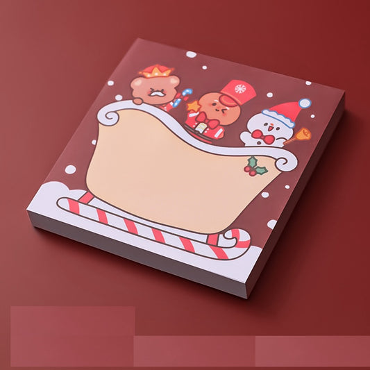 Christmas Sticky Notes – Cute Holiday Memo Pads (8×8 cm, 50 Sheets)