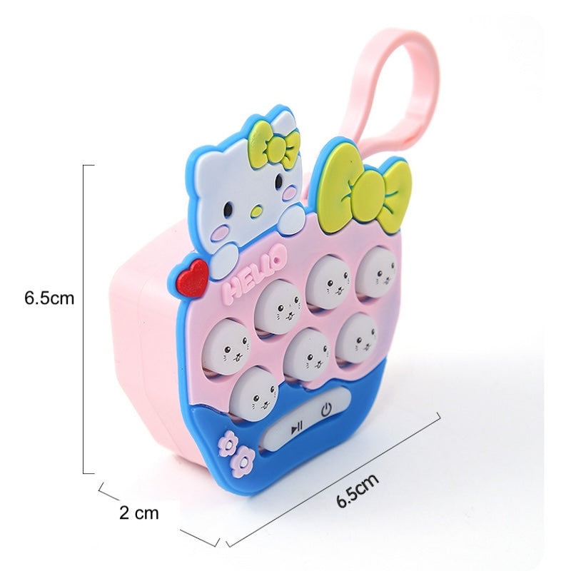 Mini Whack-a-Mole Handheld Game Keychain – Light-Up Fidget Toy