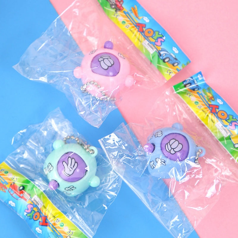 Mini Rock Paper Scissors Egg Keychain