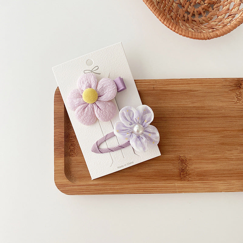Dreamy Purple Bow Hair Clips