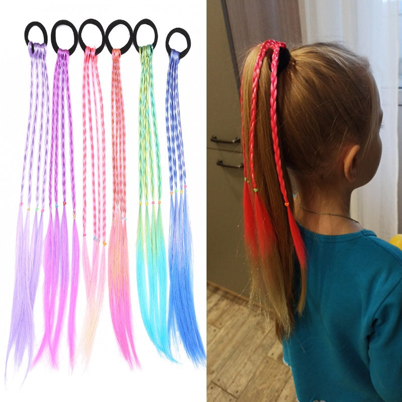 Cute Colorful Twist Braid Hair Tie for Girls