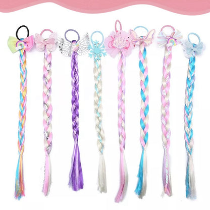 Colorful Braided Hair Extension for Girls