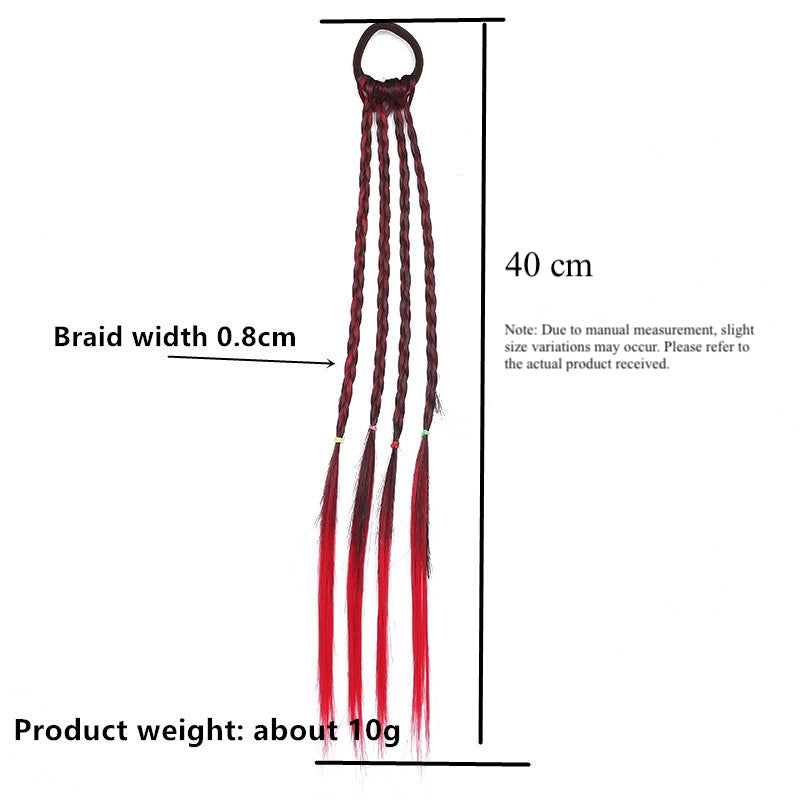Cute Colorful Twist Braid Hair Tie for Girls