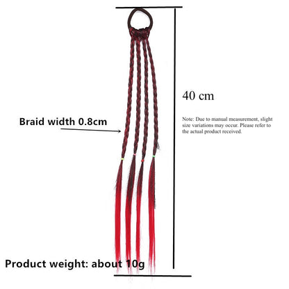 Cute Colorful Twist Braid Hair Tie for Girls