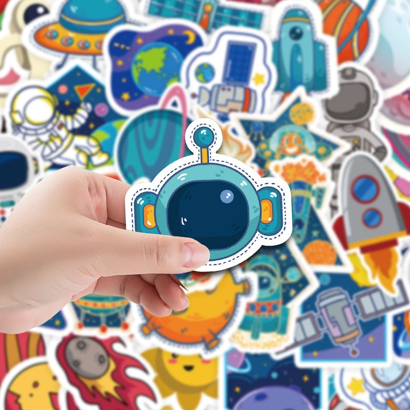 50PCS DIY Waterproof Stickers - Space