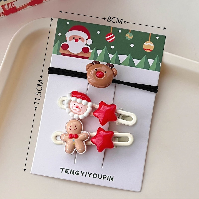 Christmas Kids Hair Accessory Set – Cute & Festive Holiday Clips