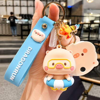 Cute Premium Cartoon Silicone Keychain
