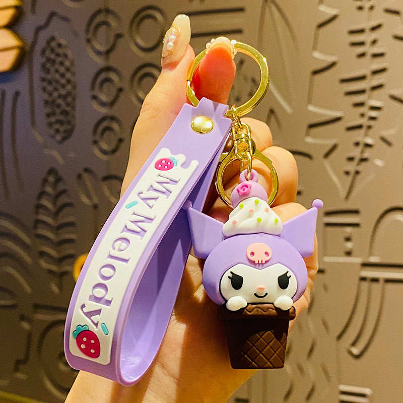 Cartoon Soft Silicone Keychain – Potted Plant Series