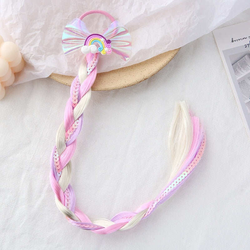Colorful Braided Hair Extension for Girls