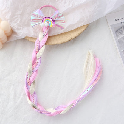 Colorful Braided Hair Extension for Girls