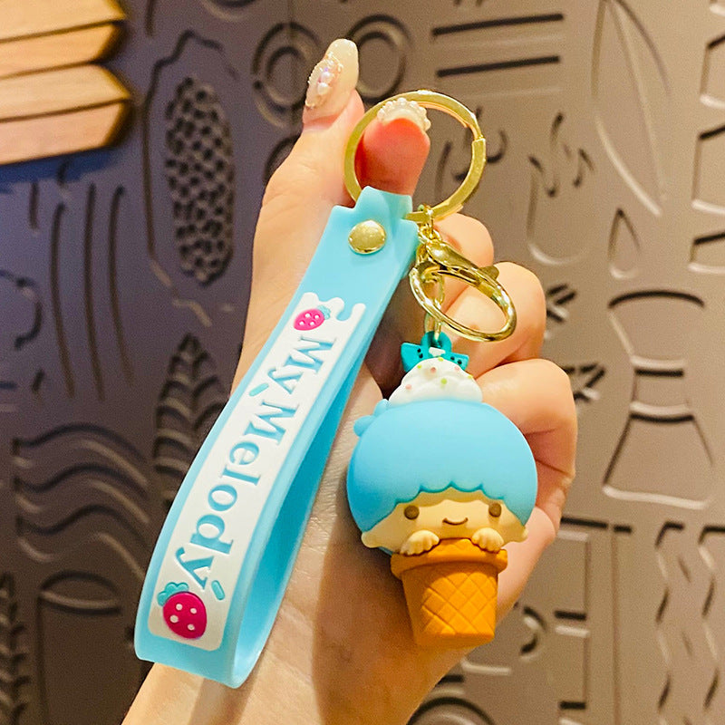 Cartoon Soft Silicone Keychain – Potted Plant Series