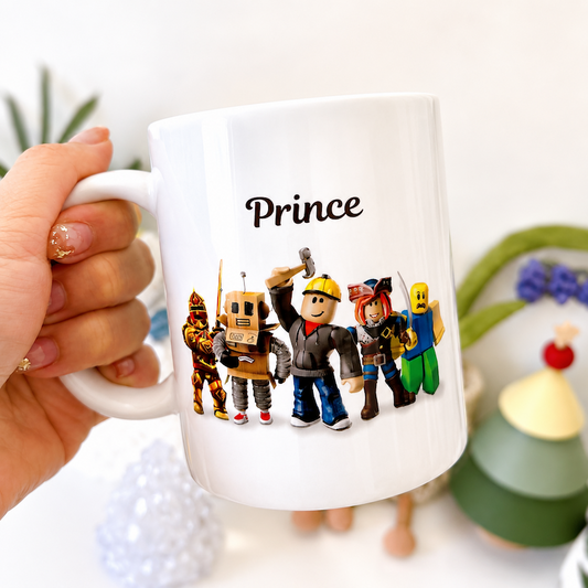 Personalized Roblox-Inspired Mug
