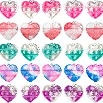 Pop Fidget Bubble Keychains – 12PCS Set