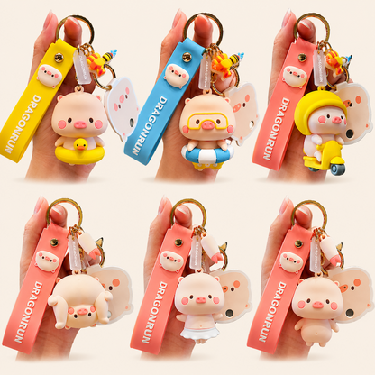 Cute Premium Cartoon Silicone Keychain