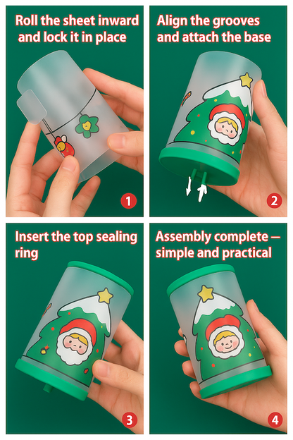 Christmas DIY Pen Holder – Foldable Desktop Organizer
