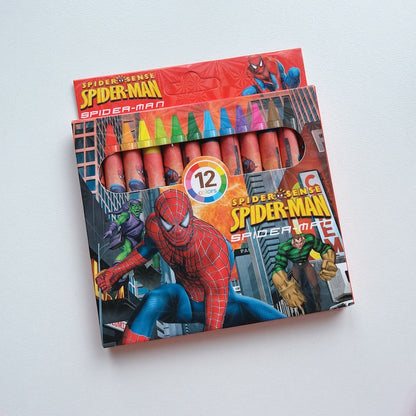 Cute Cartoon Mini Crayons – 12 Colors Set