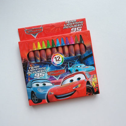 Cute Cartoon Mini Crayons – 12 Colors Set