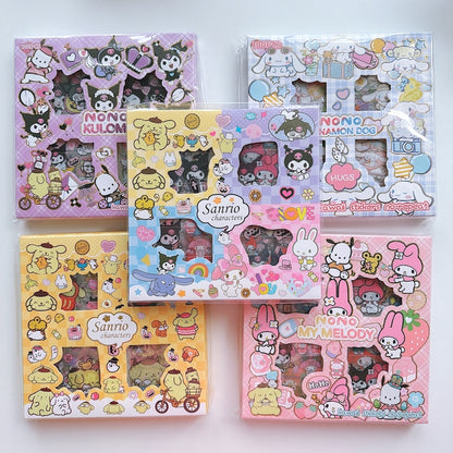 Cute Cartoon PET Transparent Waterproof Stickers – 100PCS Set