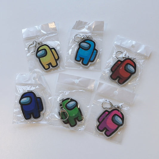 Cartoon Acrylic Keychain Charm
