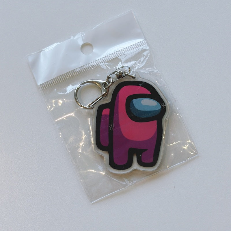 Cartoon Acrylic Keychain Charm