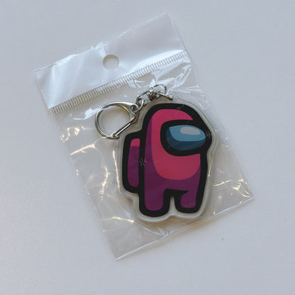Cartoon Acrylic Keychain Charm