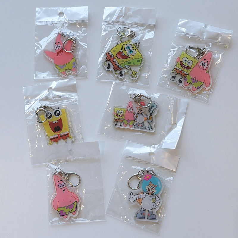 Cartoon Acrylic Keychain Charm