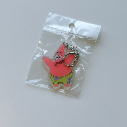 Cartoon Acrylic Keychain Charm