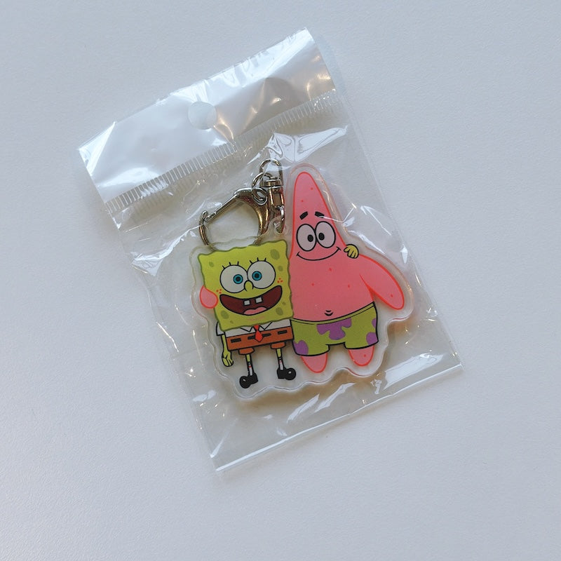 Cartoon Acrylic Keychain Charm