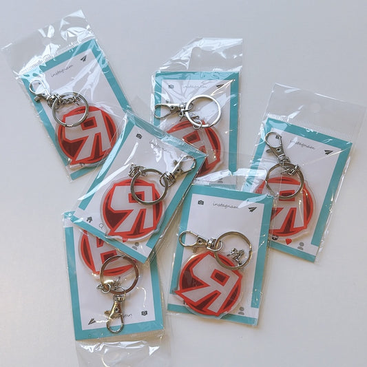 Cartoon Acrylic Keychain Charm