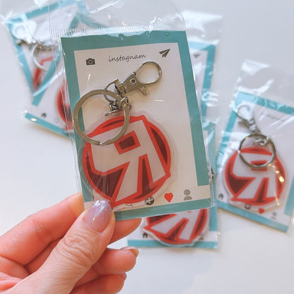 Cartoon Acrylic Keychain Charm