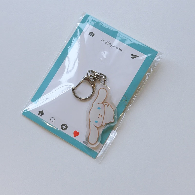 Cartoon Acrylic Keychain Charm