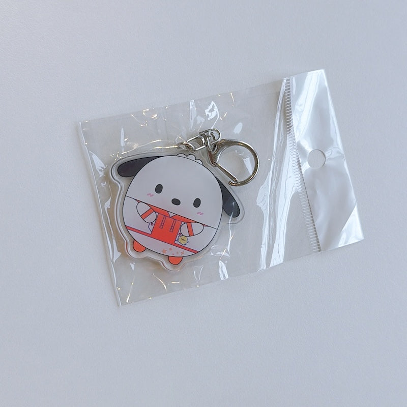 Cartoon Acrylic Keychain Charm