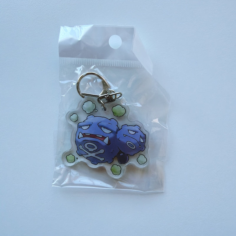 Cartoon Acrylic Keychain Charm