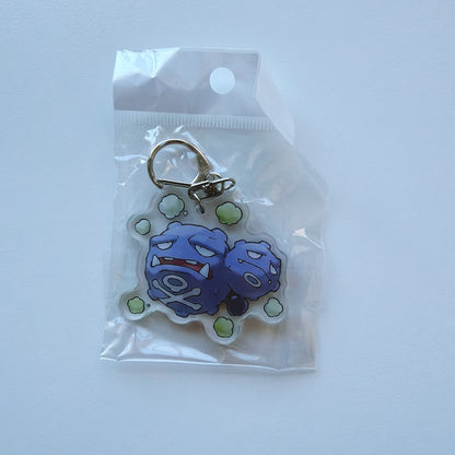 Cartoon Acrylic Keychain Charm